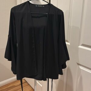 Black Zara basic collection cardigan